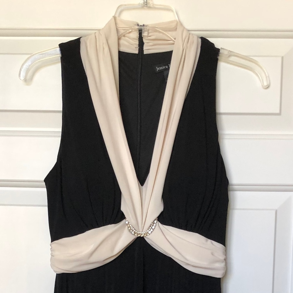 Jessica Howard Black/off White Cocktail Dress